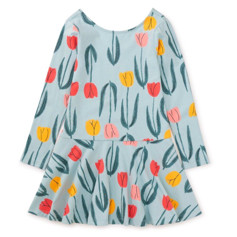 Drop Waist Skater cotton jersey dress for Spring 🌷